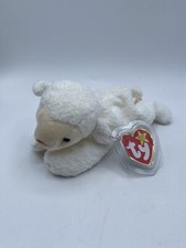 TY Beanie Baby - FLEECE the Lamb PVC Pellets Rare 1996 w/ Original Tags