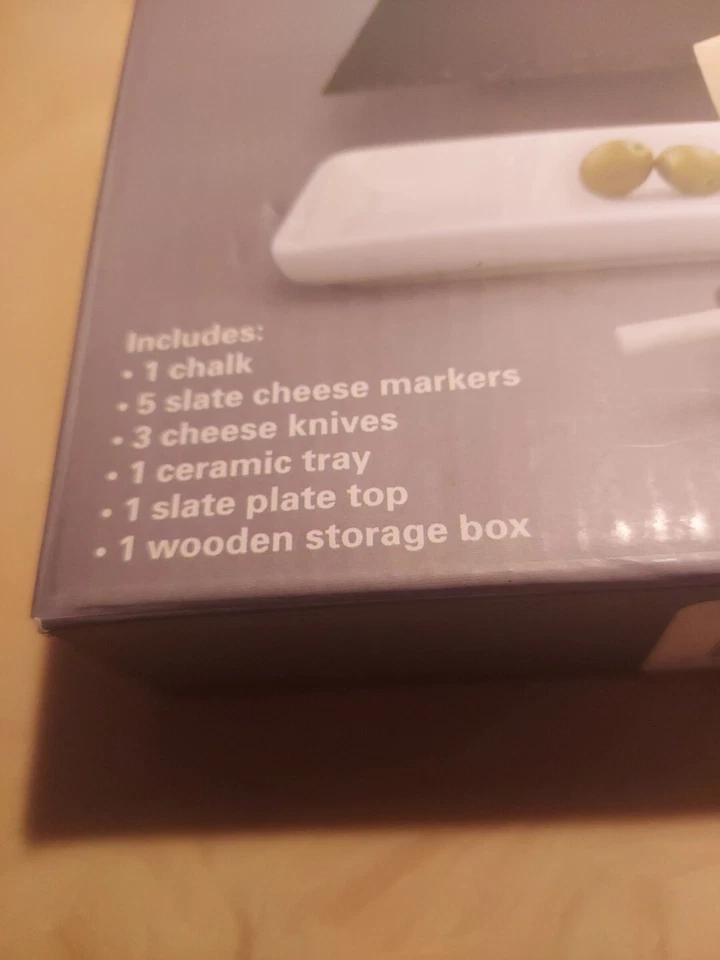 Tabla de queso Kikkerland plato para servir comida plato 12 piezas charcutería madera Foto 2 de 4