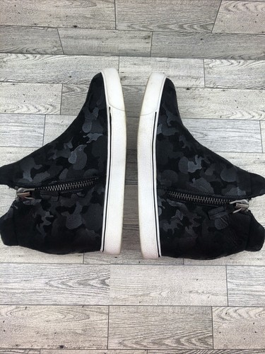 Sugar Womens Glorify High Top Zipper Fashion Sneakers, black camo ,Size 8.5 - Picture 6 of 8