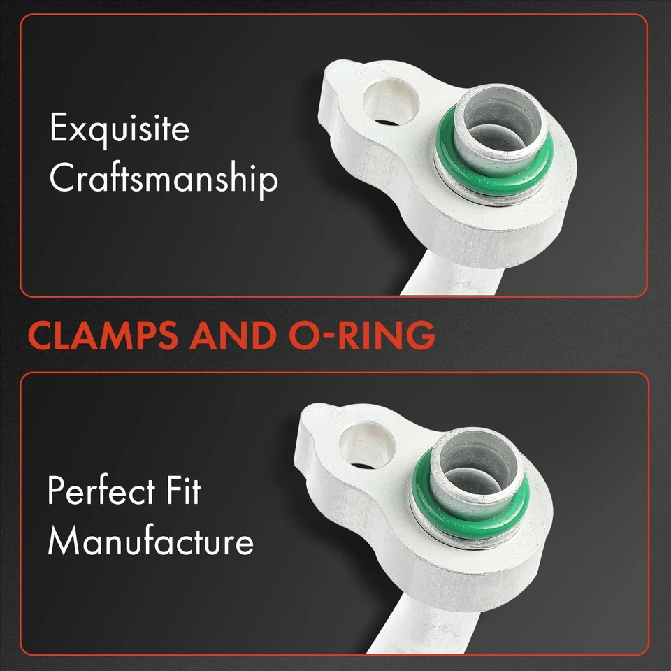 Línea de descarga de manguera de aire acondicionado para Mazda 3 Mazdaspeed 2007-2009 L4 2,3 L alta presión Foto 2 de 4