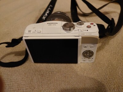 Panasonic DMC-GF6 White Mirrorless Camera Lumix Double Zoom Lens