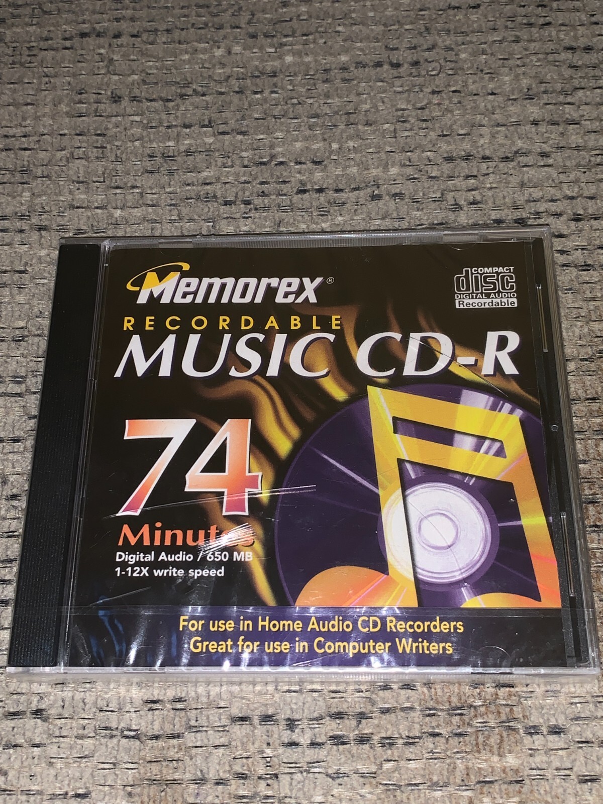 Memorex Recordable Muic CD-R 74 Minutes NEW SEALED