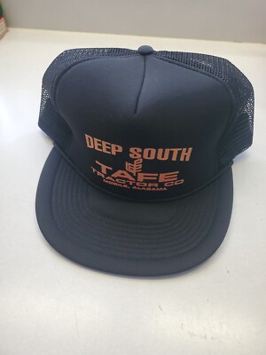 TAFE TRACTOR CO.  Black Adjustable Snapback Trucker Hat Cap Mobile, Alabama *New