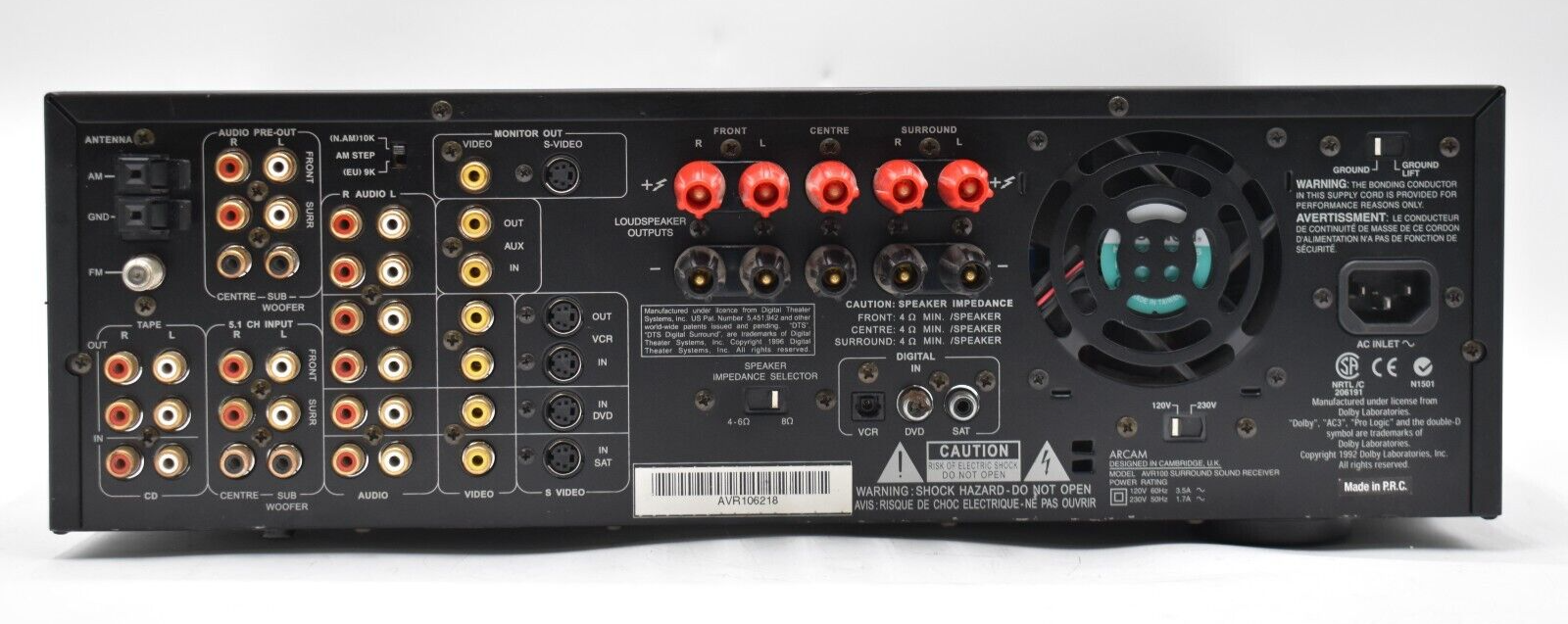 Arcam AVR100 A/V Surround Sound Receiver | eBay