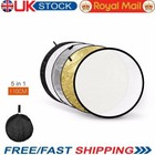 UK Stock 5 in 1 110cm 43" Light Diffuser Round Reflector Disc + Carrying Bag
