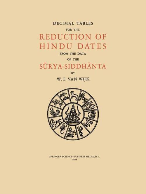Thumbnail - Decimal Tables For The Reduction Of Hindu Dates From The Data Of