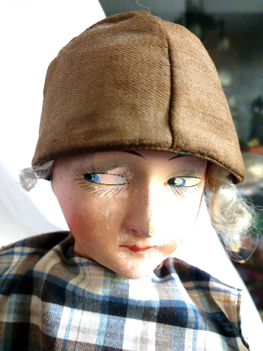 Alte Boudoir Doll Sofa Puppe shabby Frankreich vintage nostalgie deko - Picture 2 of 8