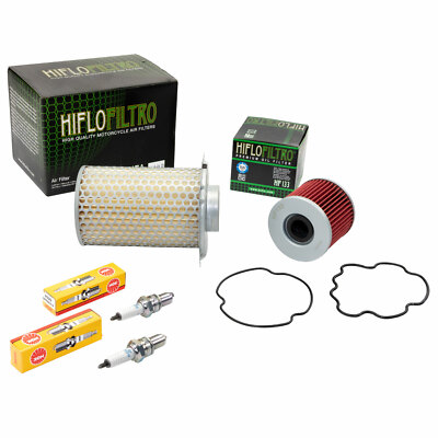 Wartungspaket für Suzuki GS 500 E 1989-2008 Luftfilter + Ölfilter + Zündkerzen