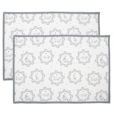 CLAYRE & EEF 2er Pack Tischsets Platzsets Platzdeckchen Cats 48x33cm Baumwolle