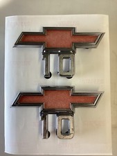 2 1967 1968 Chevrolet C10 Chrome Fender Emblems P3893751
