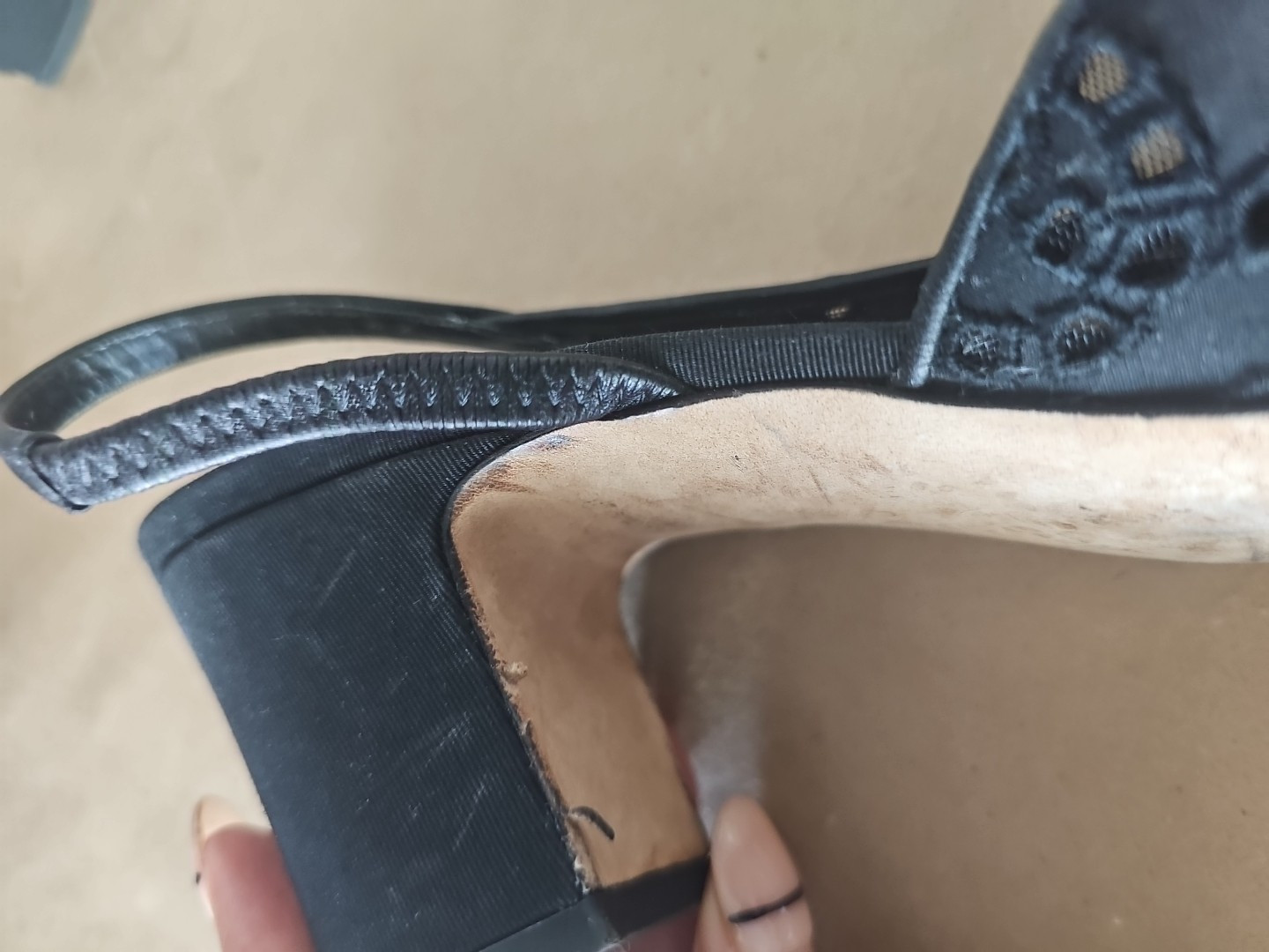 CHANEL Classic Slingback Interlocking CC Logo Blo… - image 8