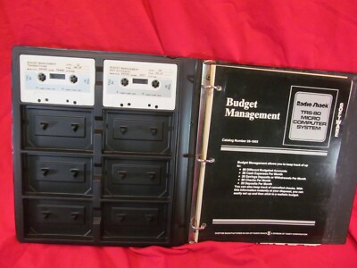 RADIO SHACK TRS-80 MODEL I LEVEL II  BUDGET MANAGEMENT CASSETTE PROGRAM 26-1603