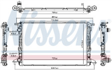 GENUINE NISSESNS RADIATOR FOR AUDI A4 B9  A4 1.4 TFSI