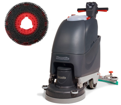 Numatic TT4045G Kabel Scheuersaugmaschine Reinigungsmaschine mit SC-Bürste Rot