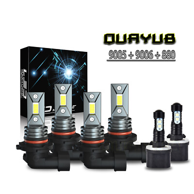 Fit Chevy Tahoe 2001-2006 6x Combo 9005 9006 LED Headlight Hi/Lo 880 - Foto 3