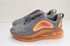 Nike Air Max 720 GS Gunsmoke / Fuel Orange - Size 5Y / Wmns 6.5 AQ3196 004