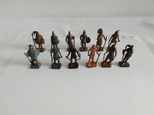 Kinder Soldatini In Metallo Lotto 12 pezzi Indiani, vintage
