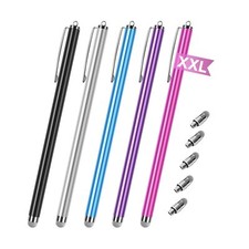 Stylus pens for Touch Screens 5 Pack Long Pen Body Fiber mesh Tip... Fast Ship