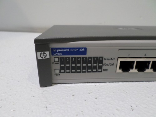 HP ProCurve Switch 408 8 Port 10/100 RJ45 Fast Ethernet Switch - TESTED! - Picture 2 of 9