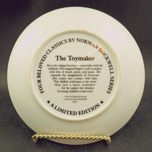 Norman Rockwell Collector Plate "The Toy Maker", 6.5" Dia, Licensed c.1982 - Picture 2 of 3