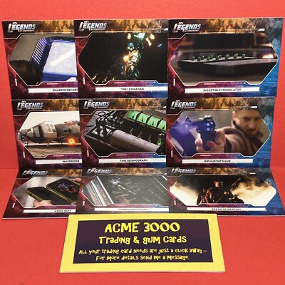 Cryptozoic DC LEGENDS OF TOMORROW - Complete OBJECTS 9 Card Chase Set 2018