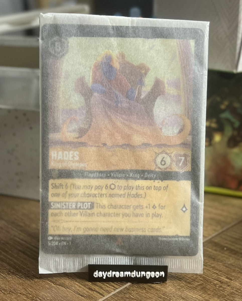 HADES King of Olympus JUMBO SIZED FOIL Disney Lorcana (The First