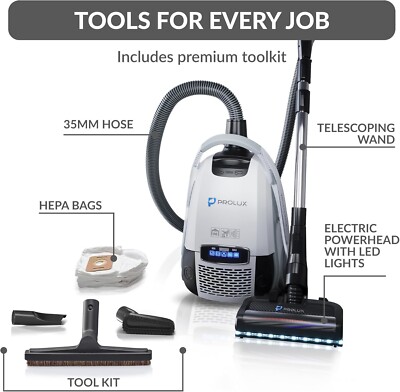 Prolux Phantom Canister PET Vacuum Cleaner, Wessel Werk EBK250 Power Nozzle