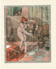 Alexander Rothaug Akt Erotik nude Esel Rom Saturnalien Bayros Jugendstil Wien