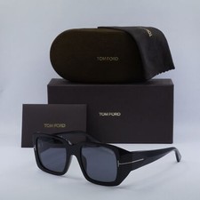 New TOM FORD FT1035-N 01A Shiny Black/Smoke 51-20-135 Sunglasses