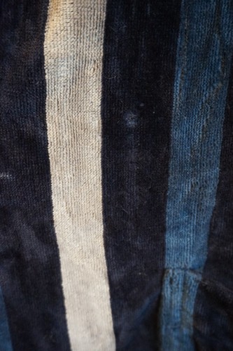 John Lewis Striped Velour Robe - M - WAS £70 - CUSTOMER RETURN - Picture 4 of 15