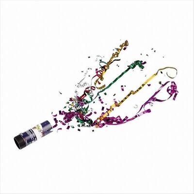 Party-Popper 11 cm, mit Konfetti-Füllung Neu & OVP