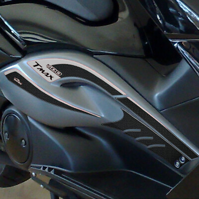 3D Seitenaufkleber Boomerang kompatibel mit Yamaha T MAX TMAX 500 2008 Weiß