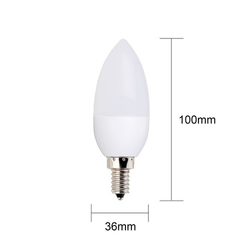 LED Candle Bulbs Bayonet B22 E27 E14 E12 B15 Light 3W 110V 220V Chandelier Lamp - Picture 20 of 22