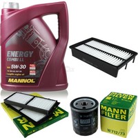 Mann Inspektionspaket 5L Mannol Energy 5W-30 FüR Mazda 3 2.0 MZR Disi