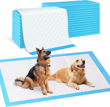 Pee Pads for Dogs  Cats, Extra Large 36"X51", 40 Count, Blue, Polymer, Polyethy