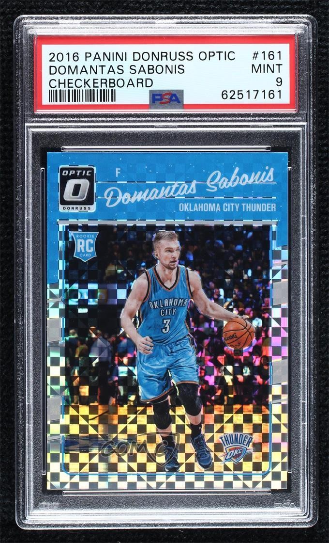 2016 Donruss Optic Checkerboard Prizm Domantas Sabonis PSA 9 MINT Rookie RC 1s6