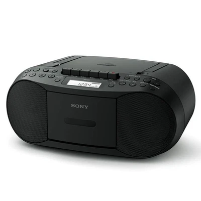 Sony CFD-S70 CD Boombox Recorder: FM/AM/Wide FM Recording Compatible, Black, CFD - Image 1 of 4