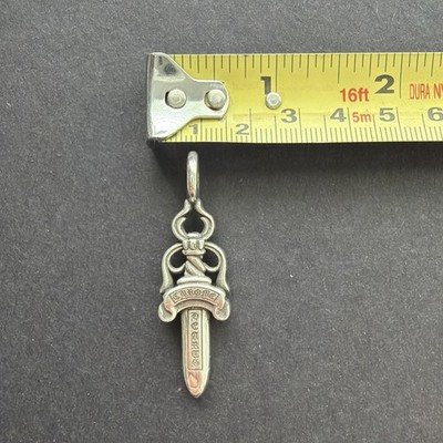 Chrome Hearts Silver Dagger Pendant | eBay