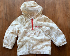 Disney Mickey Mouse 1/4 Zip Hooded Jacket Windbreaker 24-36 Months Unisex