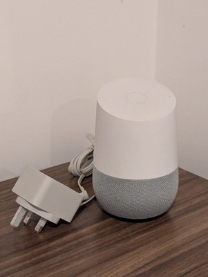 Google Home Nest Audio White & Slate | Bluetooth Smart Speaker | Sprachassistent