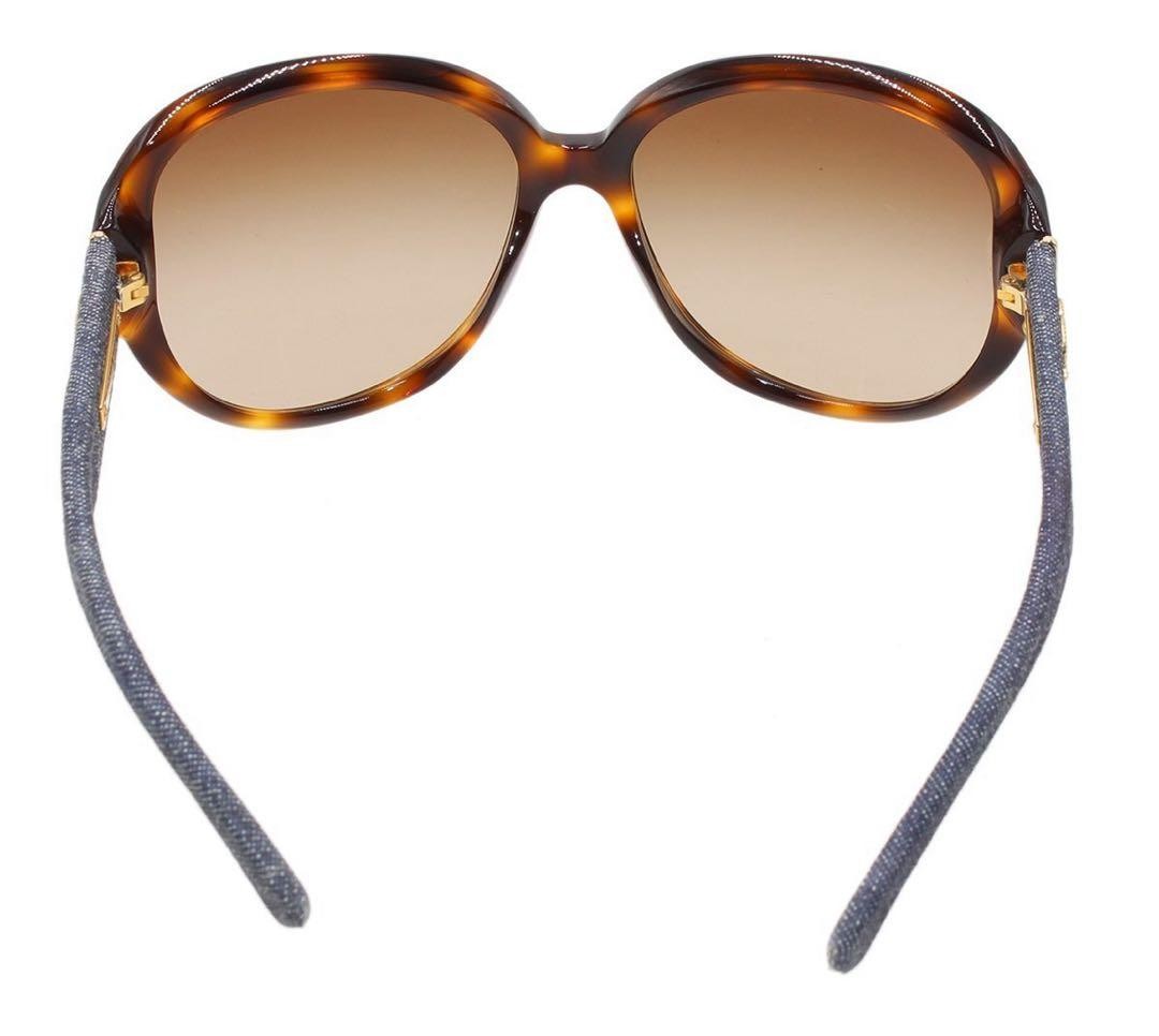 Chanel Denim & Tortoiseshell Pattern Sunglasses 5… - image 4