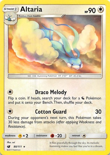 Altaria SM - Crimson Invasion [SM04 - 80/111] Pokemon LP