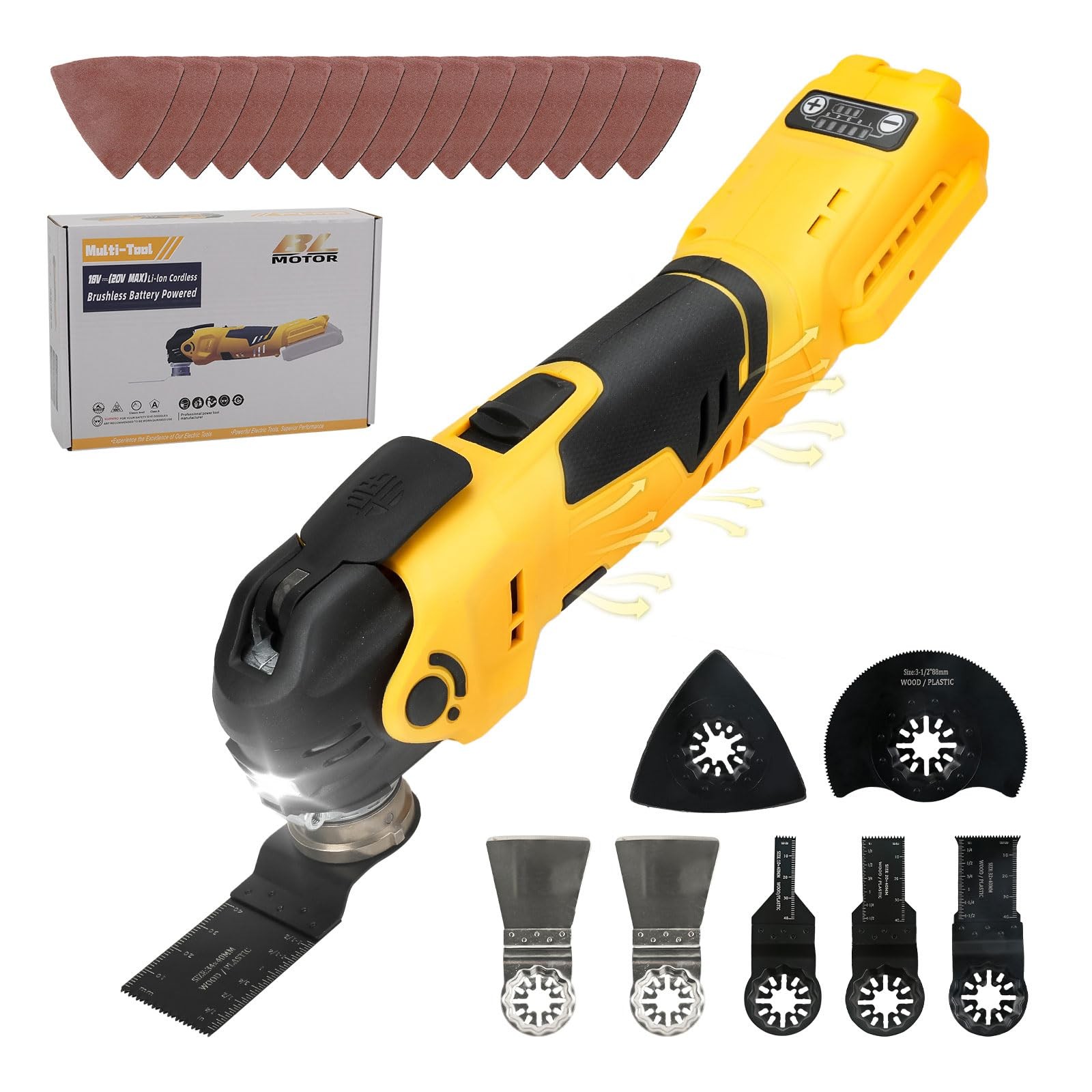 Multifunzione Oscillante 20V per Dewalt: Taglio e Levigatura Professionale