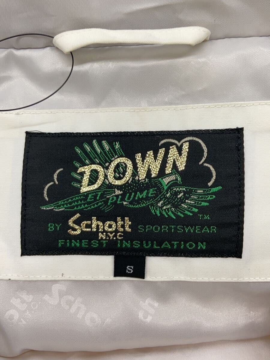 Schott down Jacket white S Used - image 3