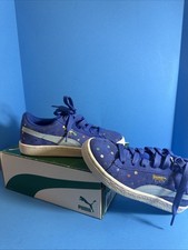 Puma Girls Suede Dotfetti Jr Size 2.5 Shoes New Dazzling Blue TV