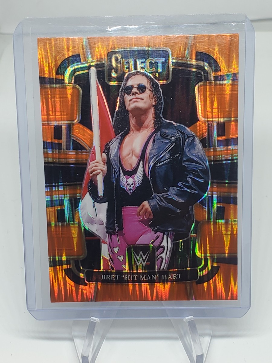 2024 Panini Select WWE - Concourse Bret Hart #59 Orange Flash