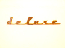 "deluxe" de luxe gold-farben Symbolschild Logo Typenschild Wartburg 311 DDR?