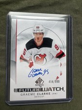2024-25 SP Authentic Future Watch Autographs #108 Graeme Clarke RC AUTO /999