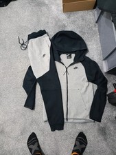 Old Season Grey Black Nike Tech Fleece Tracksuit XS