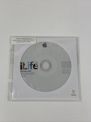NEW SEALED | Apple iLife  09 CPU Drop-in DVD | New Mac Software